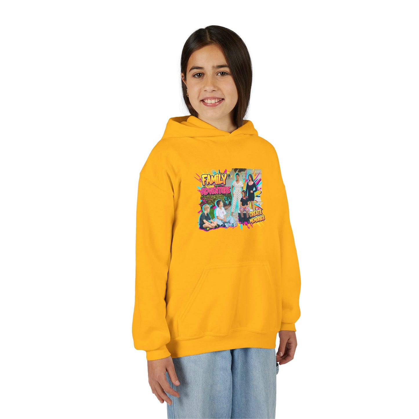 Fearless Family Fun Youth Sweatshirt | Cozy Gift for Kids | Family Gatherings | Trendy Fashion | Cool Kids Hoodie | Inspirational Apparel