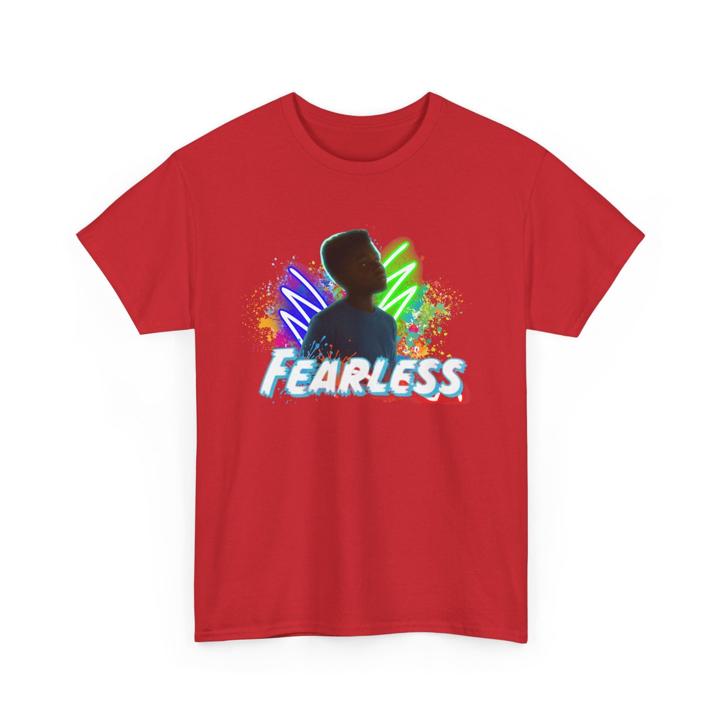 Fearless Unisex Heavy Cotton Tee - Motivational T-Shirt for Teens, Daily Wear, Gifts, Inspirational Clothing, Birthday Present