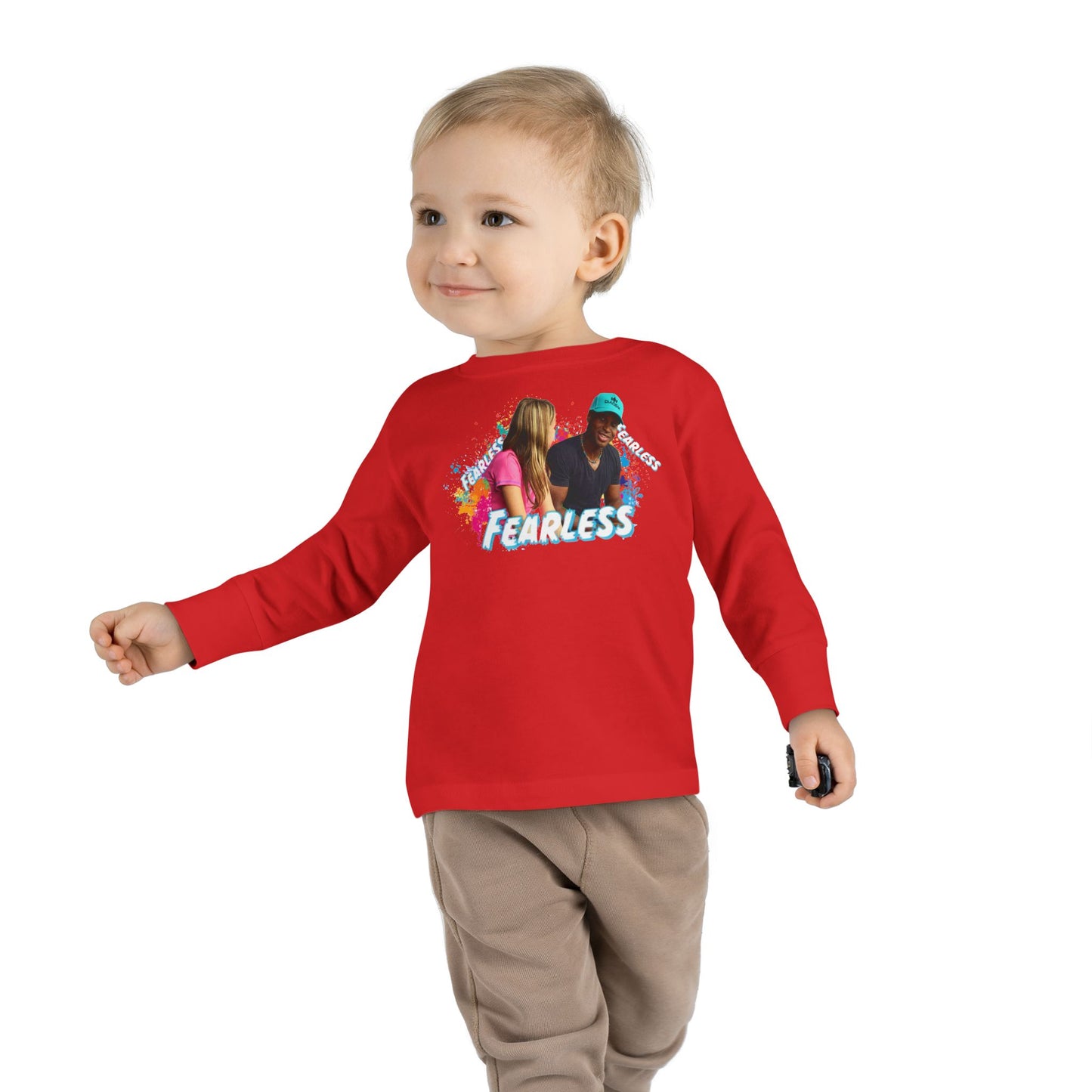 Colorful Toddler Long Sleeve Tee - Perfect for Playdates, Birthdays, Gender Neutral, Everyday Wear, Gift for Kids