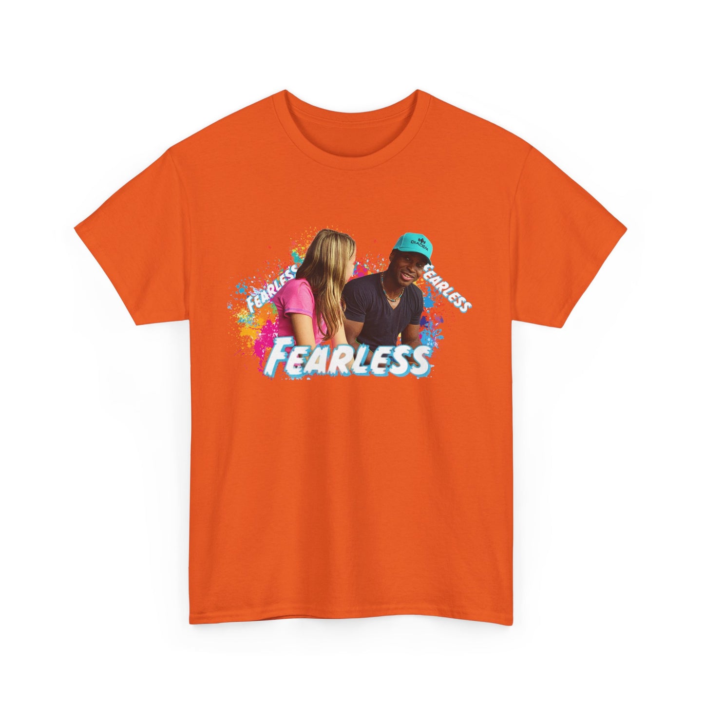Fearless Unisex Heavy Cotton Tee, Bold Graphic Tee, Casual Wear, Gift for Friends, Motivational Shirt, Everyday Essentials
