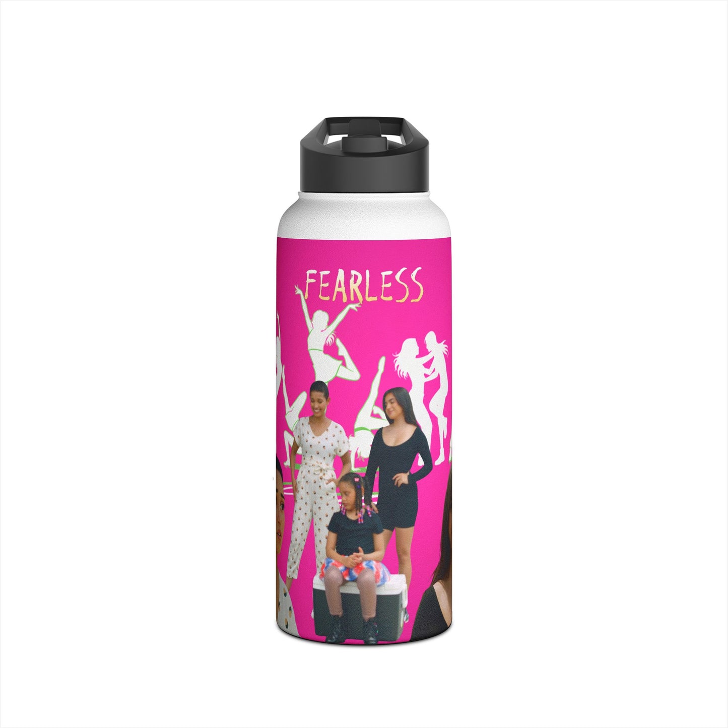 Fearless Stainless Steel Water Bottle, Empowerment Gift, Motivational Drinkware, Workout Hydration, Eco-Friendly Water Bottle