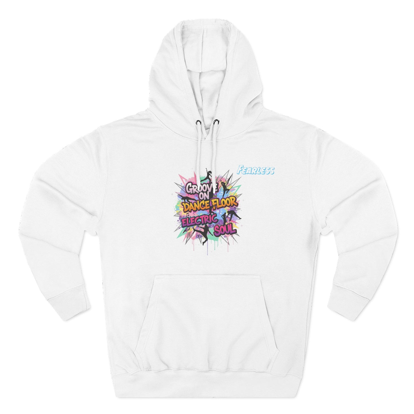Groovy Dance Floor Fleece Hoodie, Unisex Casual Hoodie, Comfort Wear, Party Apparel, Gift for Dancers, Chill Nights Outfit