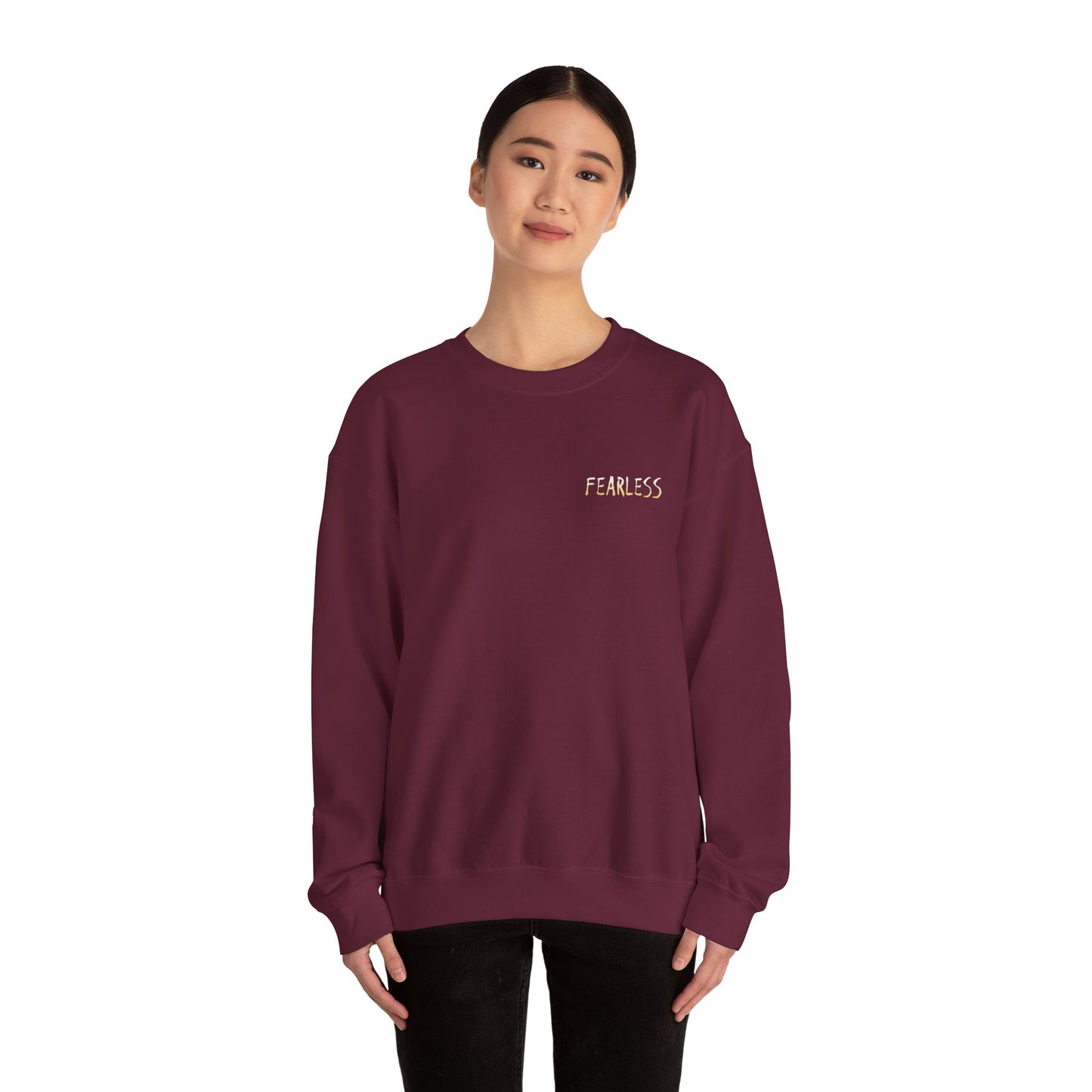 Fearless Crewneck Sweatshirt - Cozy Style for Bold Individuals, Unisex Pullover for Everyday Wear, Gift for Friends & Family