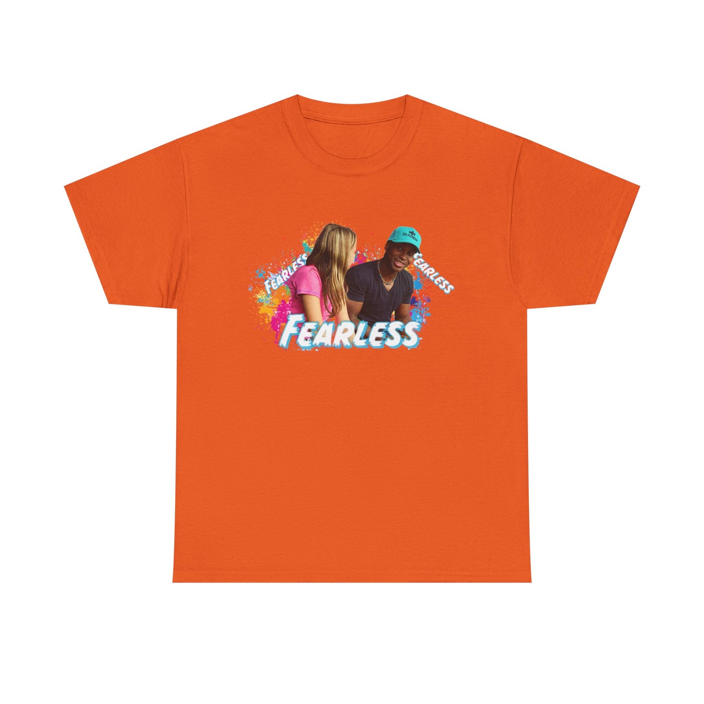 Fearless Unisex Heavy Cotton Tee, Bold Graphic Tee, Casual Wear, Gift for Friends, Motivational Shirt, Everyday Essentials