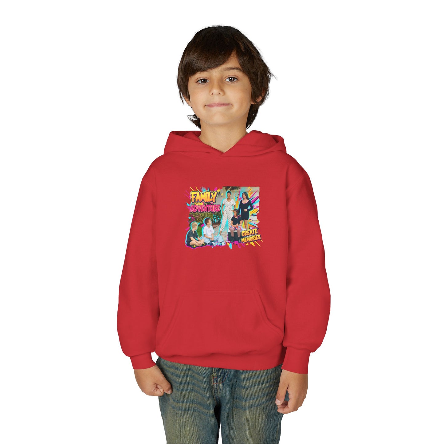Fearless Family Fun Youth Sweatshirt | Cozy Gift for Kids | Family Gatherings | Trendy Fashion | Cool Kids Hoodie | Inspirational Apparel