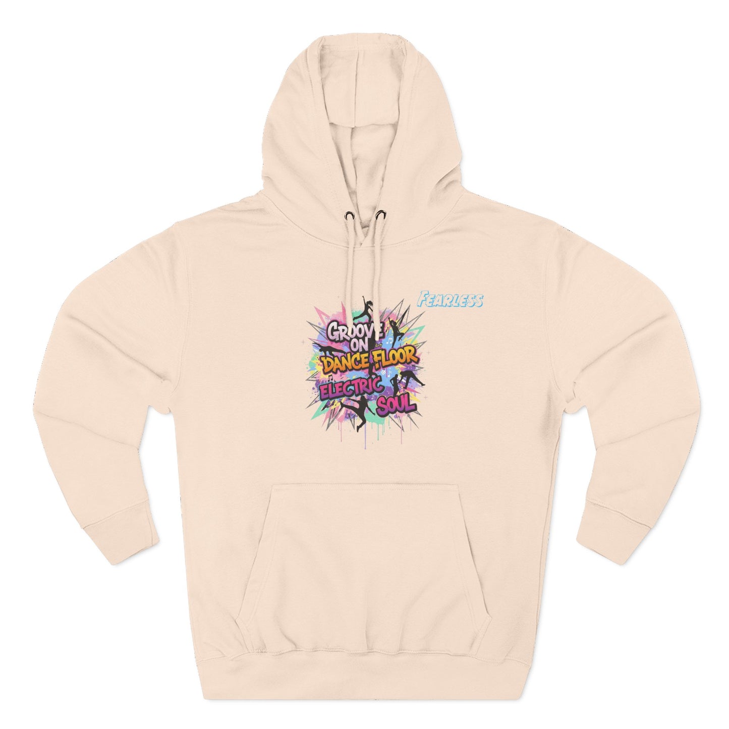 Groovy Dance Floor Fleece Hoodie, Unisex Casual Hoodie, Comfort Wear, Party Apparel, Gift for Dancers, Chill Nights Outfit