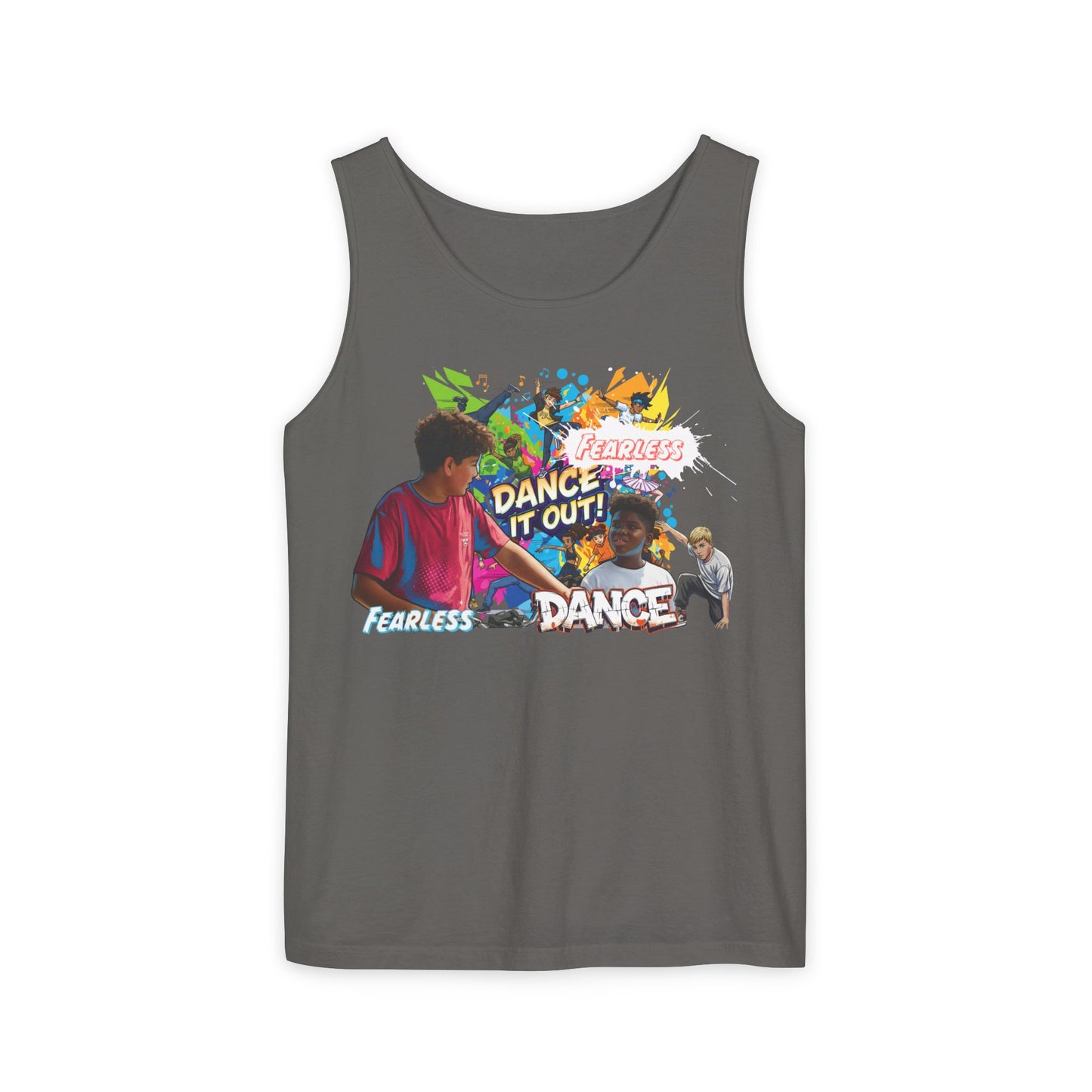 Fearless Dance Tank Top, Unisex Summer Shirt, Dance Workout Apparel, Fitness Top, Dance Party Shirt