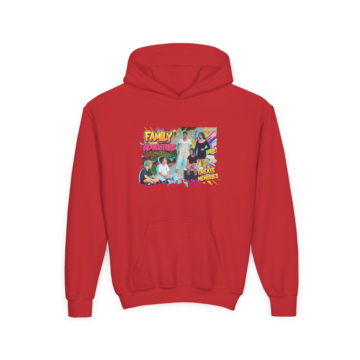 Fearless Family Fun Youth Sweatshirt | Cozy Gift for Kids | Family Gatherings | Trendy Fashion | Cool Kids Hoodie | Inspirational Apparel