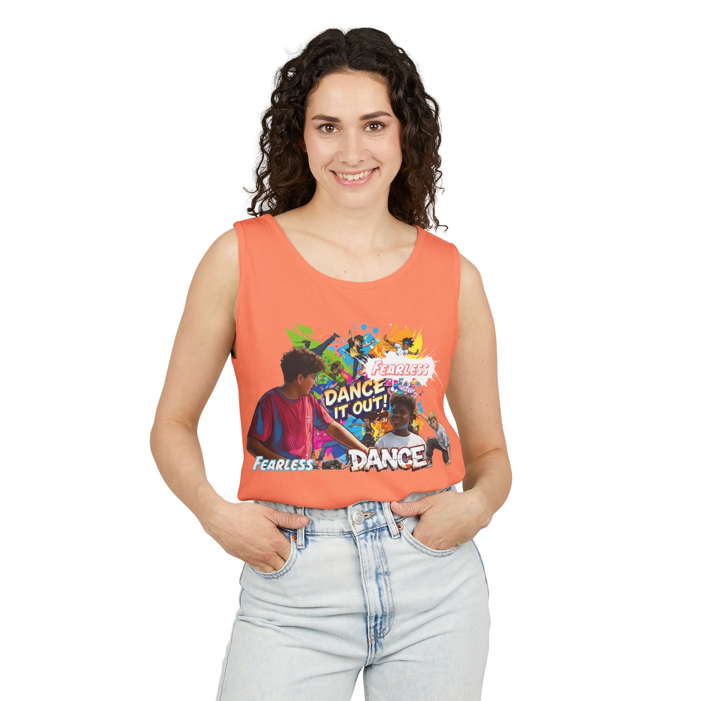 Fearless Dance Tank Top, Unisex Summer Shirt, Dance Workout Apparel, Fitness Top, Dance Party Shirt