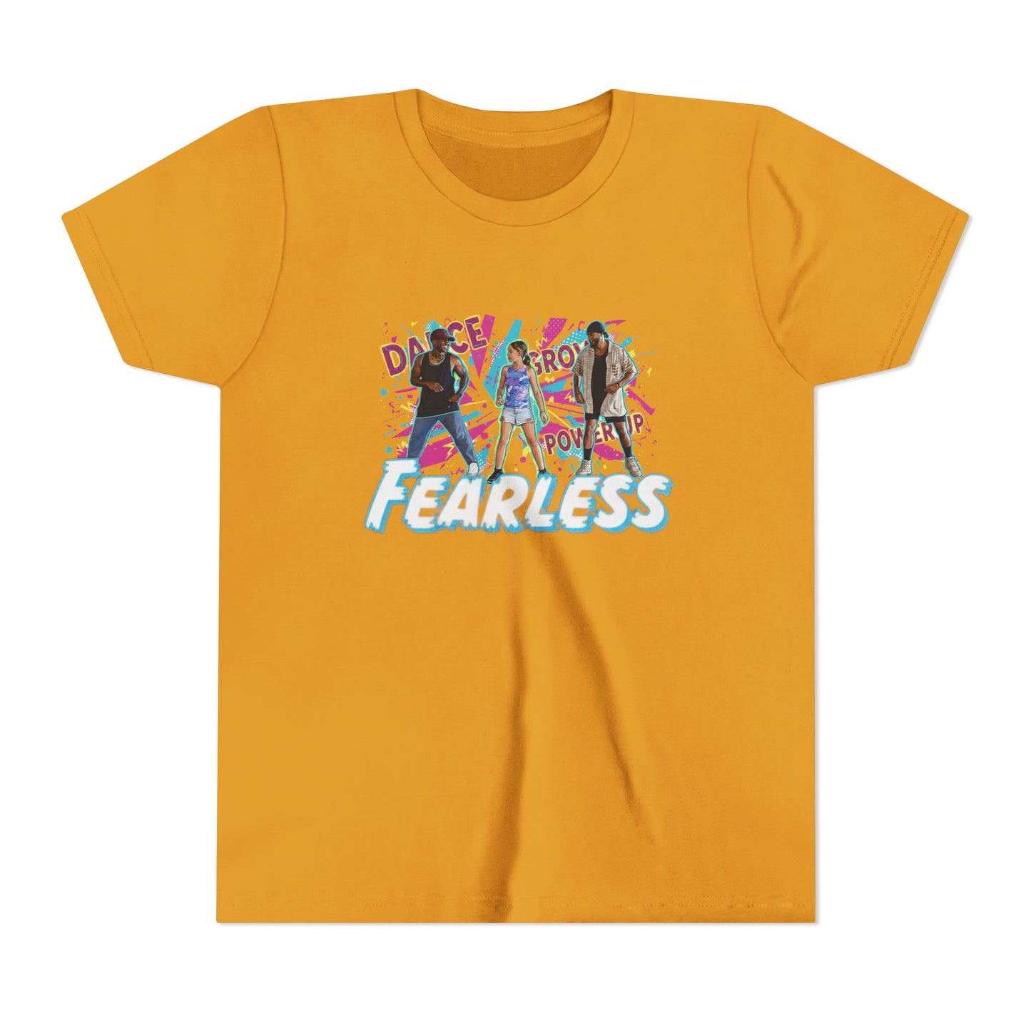 Ferless Empowerment Youth Tee, Girls Short Sleeve Shirt, Stylish Kid's Top, Inspiring Graphic Tee, Gift for Young Activists
