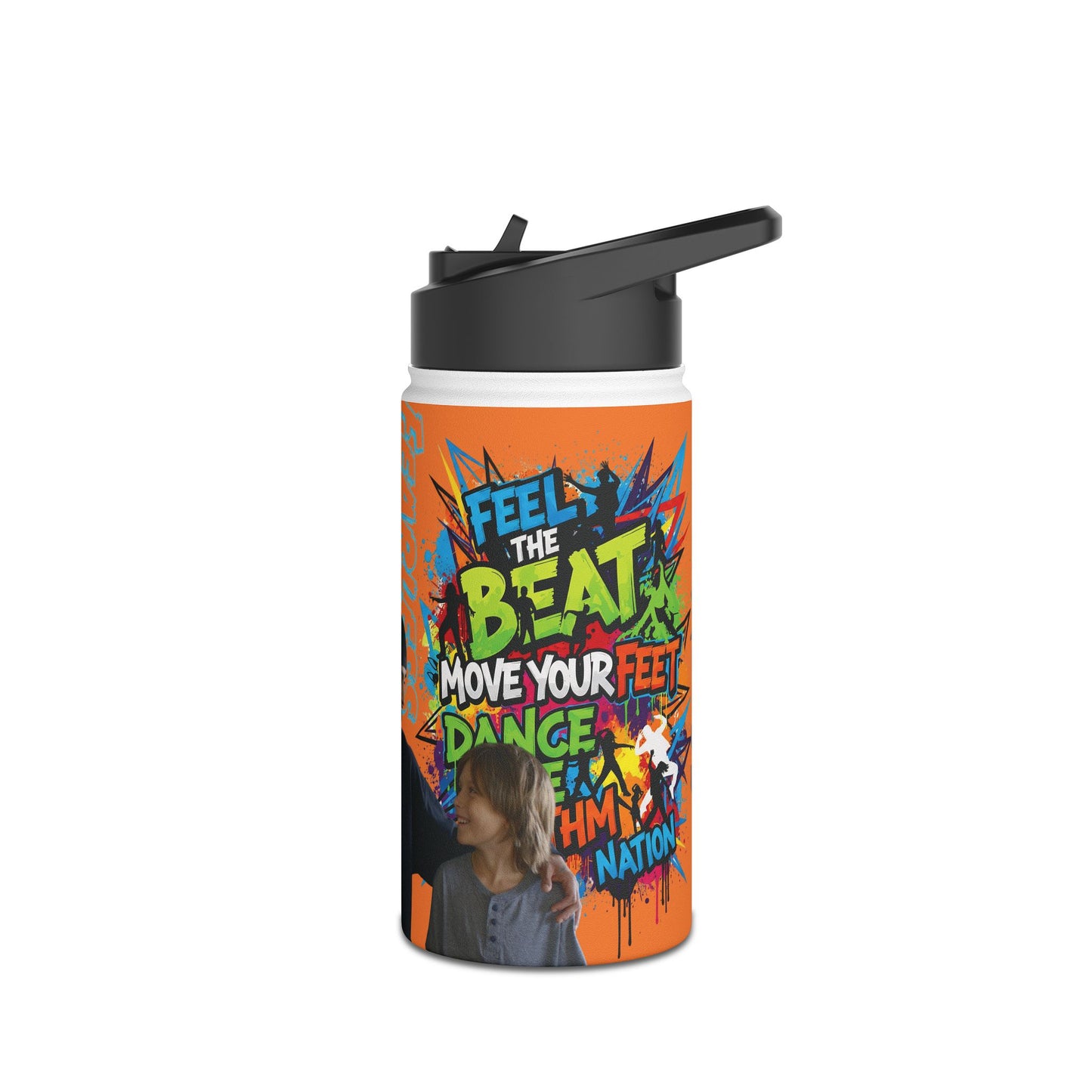 Fearless Stainless Steel Water Bottle - Featuring Alex, Mike, and Christian Motivational Drinkware for Fitness, Dance, Sports, Gym, Kids, and More