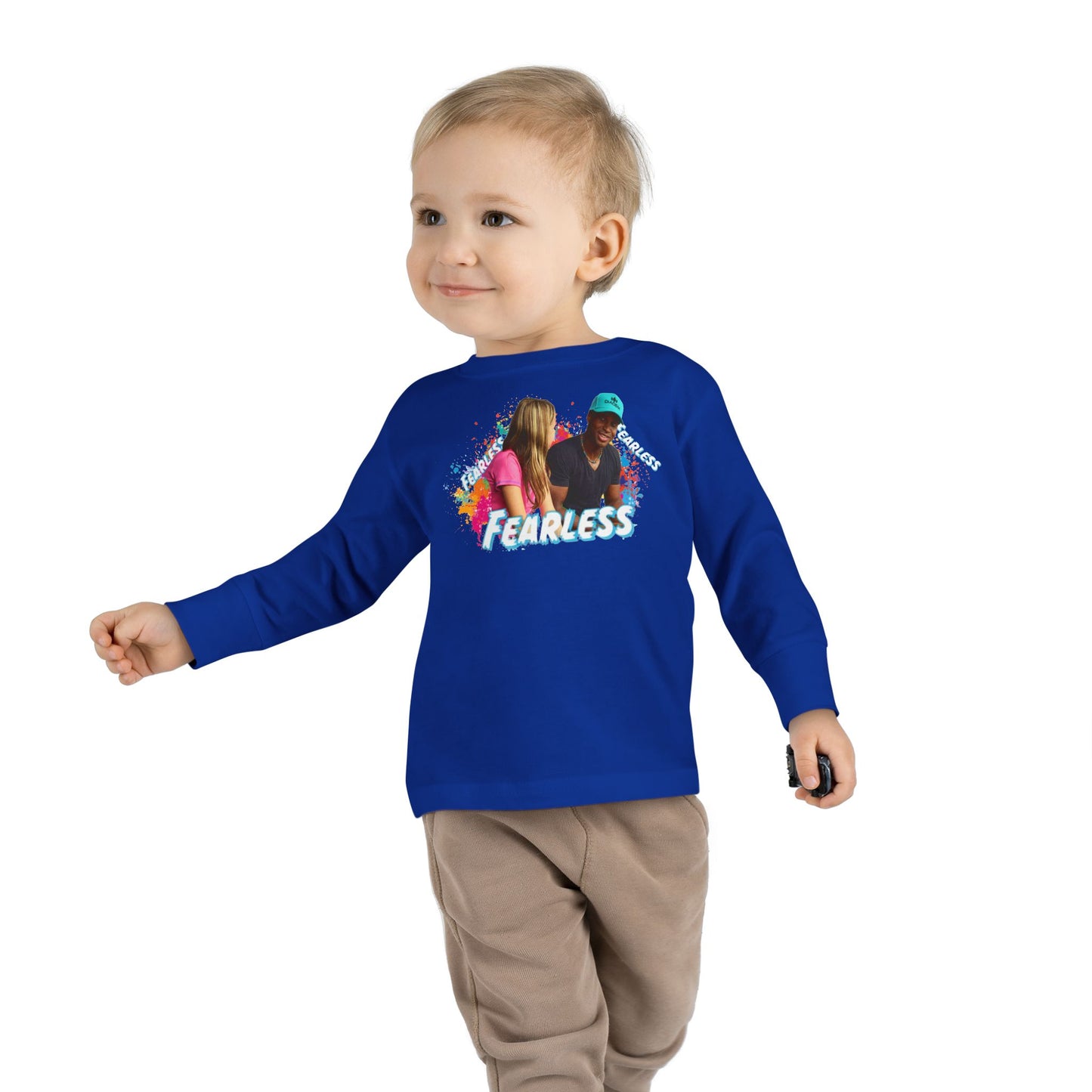Colorful Toddler Long Sleeve Tee - Perfect for Playdates, Birthdays, Gender Neutral, Everyday Wear, Gift for Kids