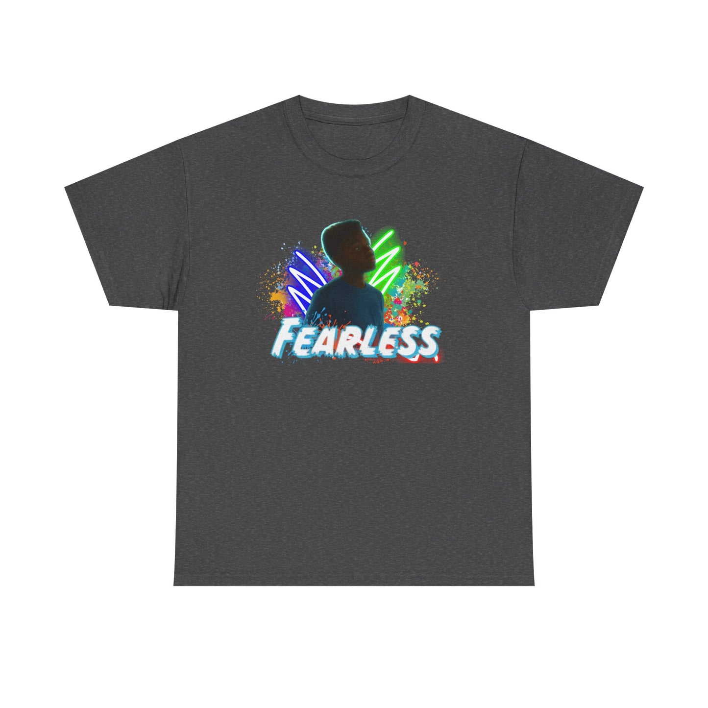 Fearless Unisex Heavy Cotton Tee - Motivational T-Shirt for Teens, Daily Wear, Gifts, Inspirational Clothing, Birthday Present