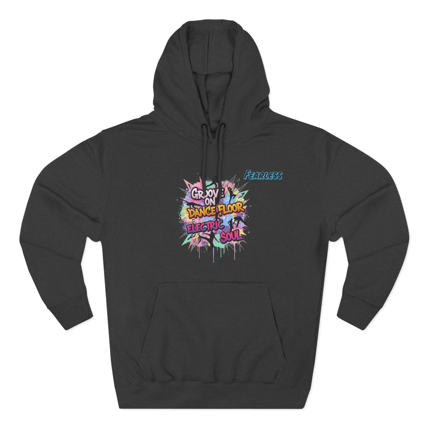 Groovy Dance Floor Fleece Hoodie, Unisex Casual Hoodie, Comfort Wear, Party Apparel, Gift for Dancers, Chill Nights Outfit