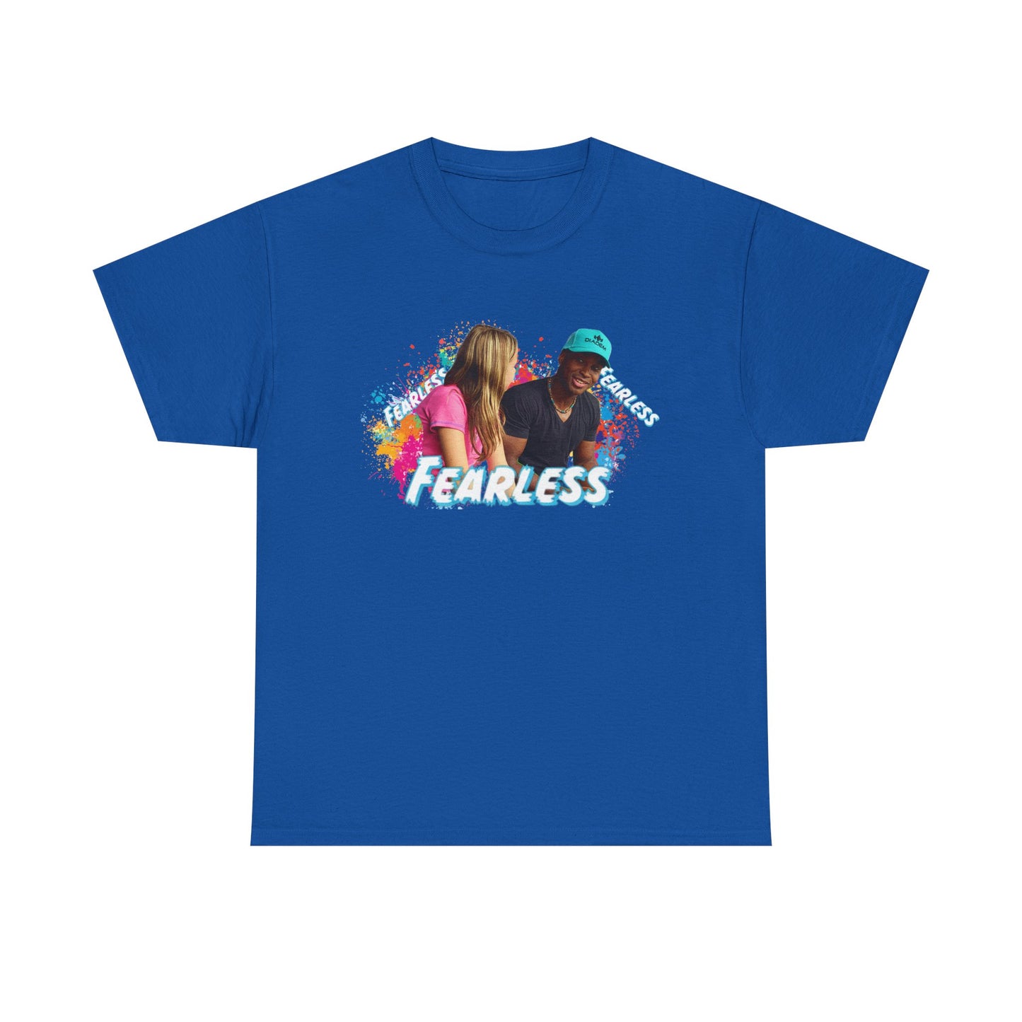 Fearless Unisex Heavy Cotton Tee, Bold Graphic Tee, Casual Wear, Gift for Friends, Motivational Shirt, Everyday Essentials