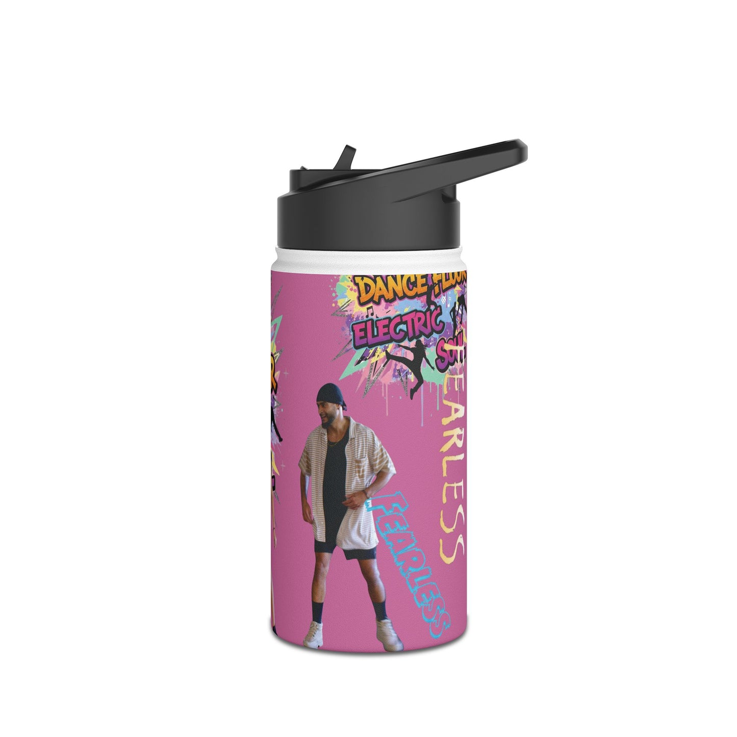 Dance-Inspired Stainless Steel Water Bottle, Groovy Water Bottle, Fearless Hydration Bottle, Eco-Friendly Drinkware, Fitness Gift