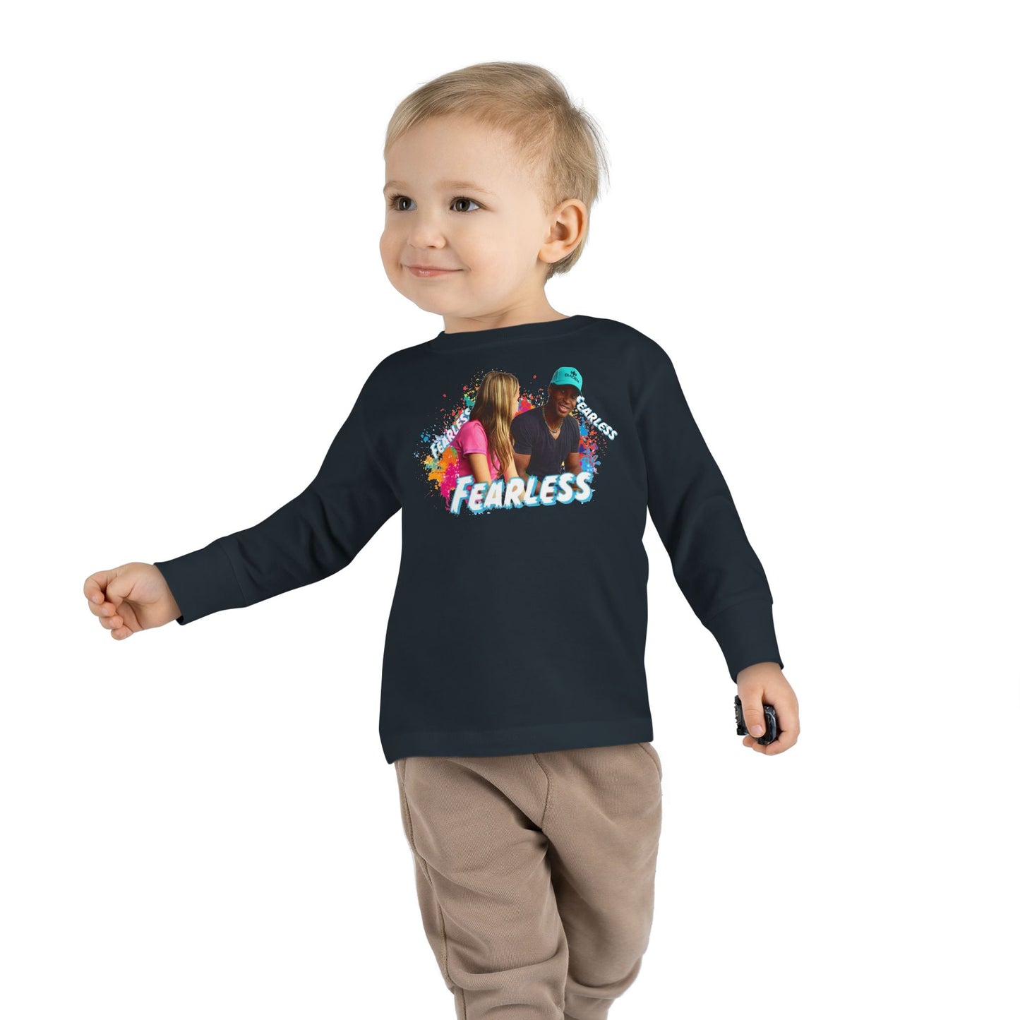 Colorful Toddler Long Sleeve Tee - Perfect for Playdates, Birthdays, Gender Neutral, Everyday Wear, Gift for Kids