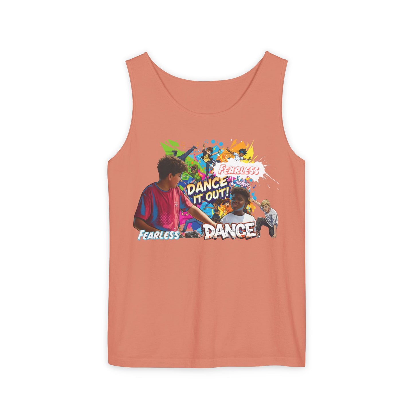 Fearless Dance Tank Top, Unisex Summer Shirt, Dance Workout Apparel, Fitness Top, Dance Party Shirt