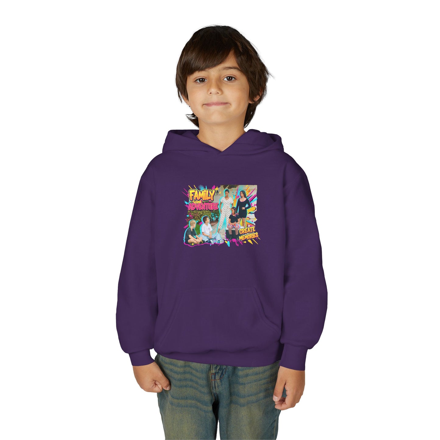 Fearless Family Fun Youth Sweatshirt | Cozy Gift for Kids | Family Gatherings | Trendy Fashion | Cool Kids Hoodie | Inspirational Apparel