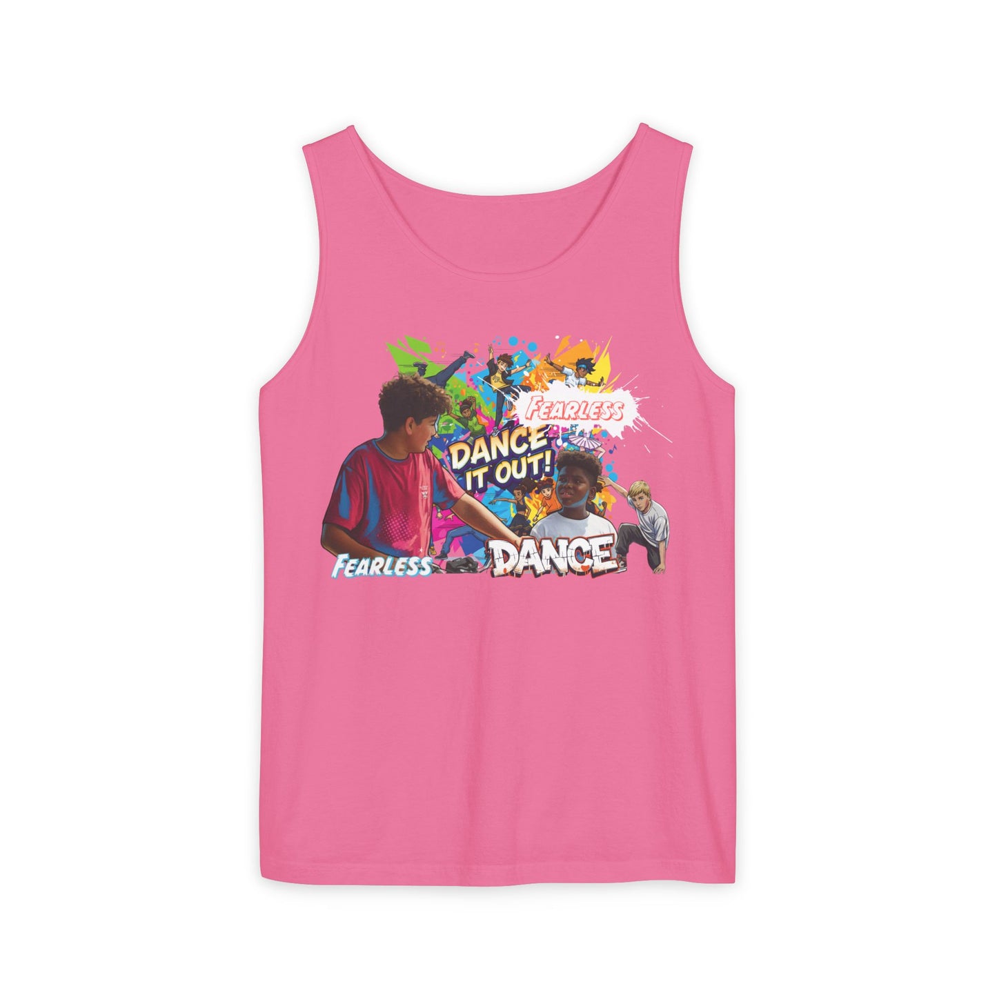 Fearless Dance Tank Top, Unisex Summer Shirt, Dance Workout Apparel, Fitness Top, Dance Party Shirt