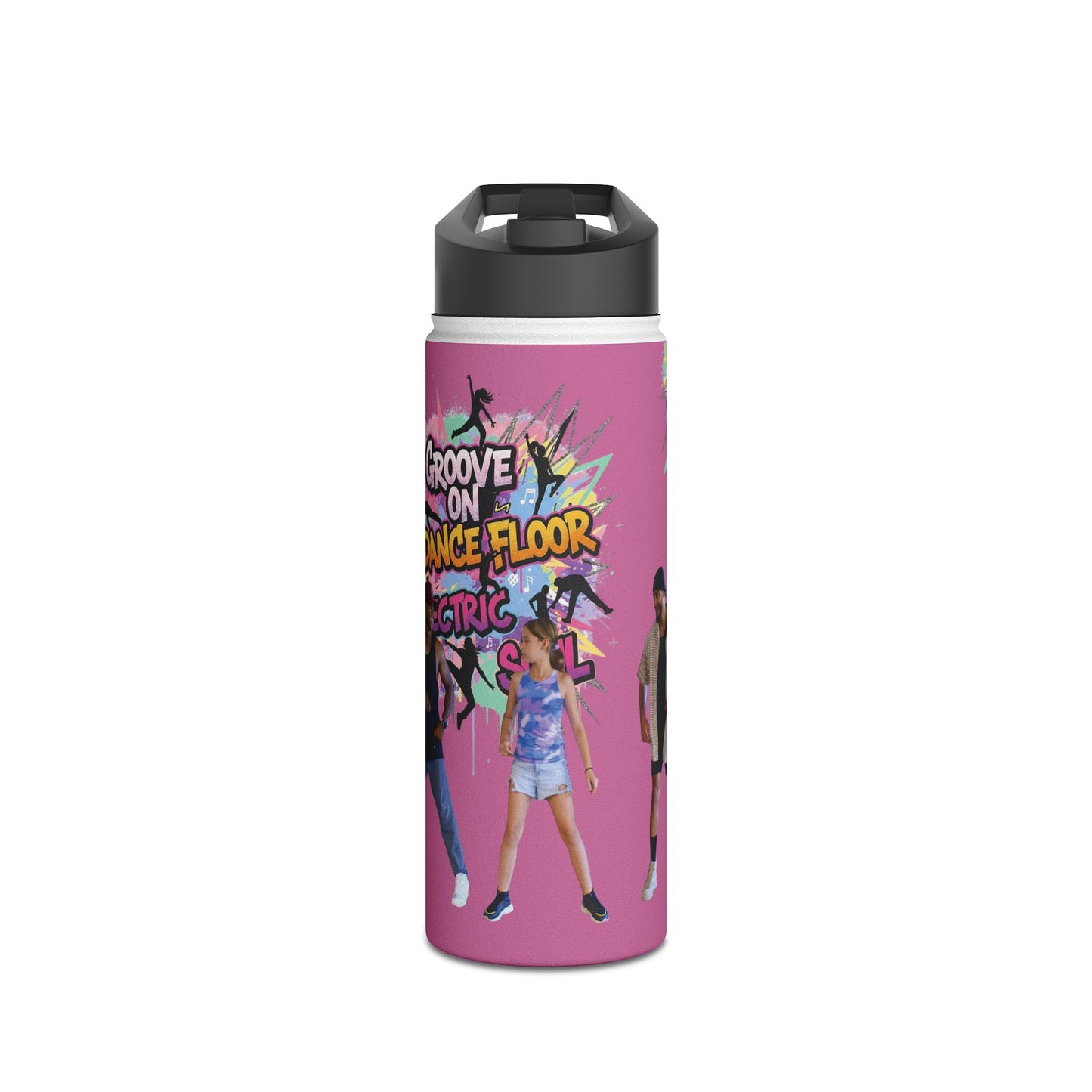 Dance-Inspired Stainless Steel Water Bottle, Groovy Water Bottle, Fearless Hydration Bottle, Eco-Friendly Drinkware, Fitness Gift