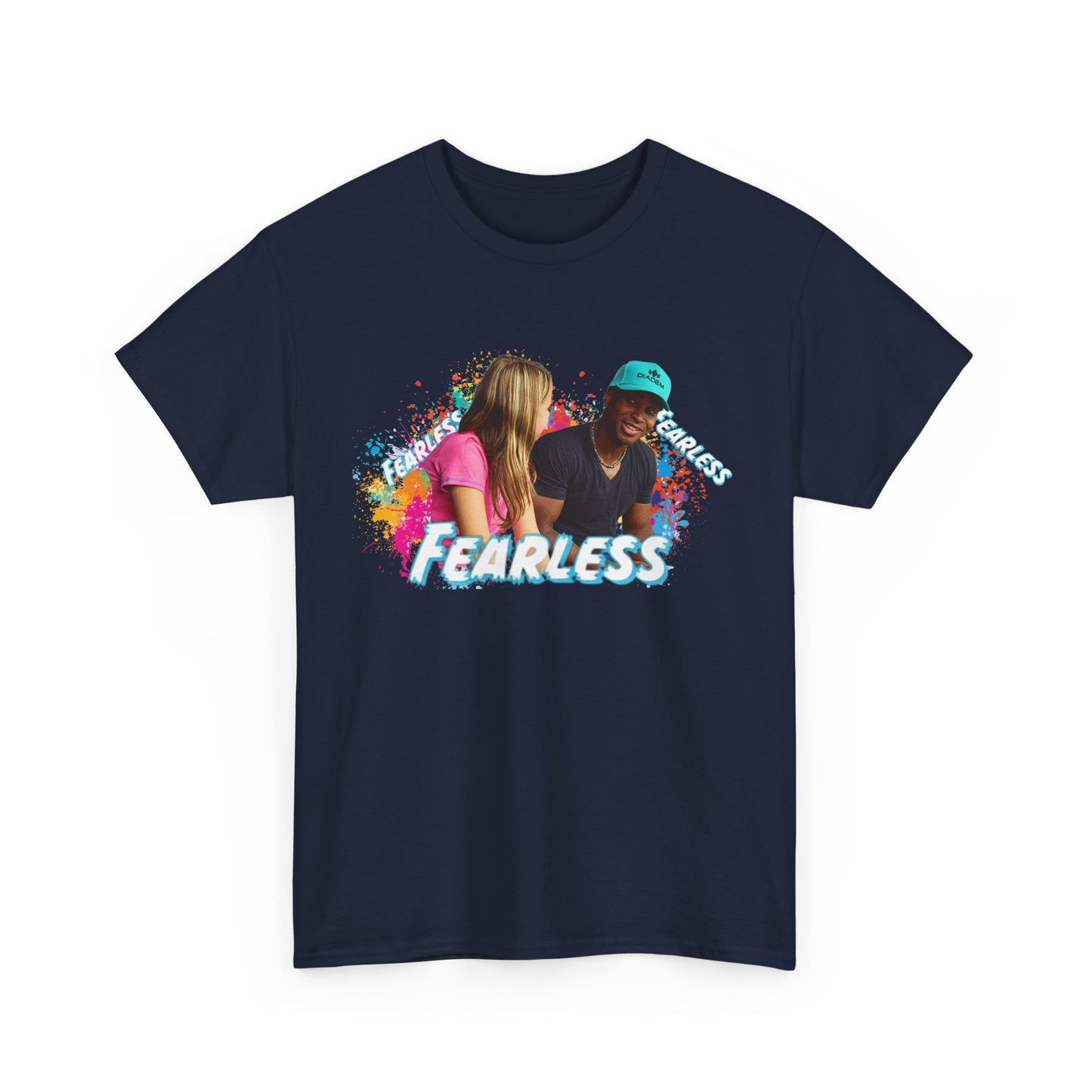 Fearless Unisex Heavy Cotton Tee, Bold Graphic Tee, Casual Wear, Gift for Friends, Motivational Shirt, Everyday Essentials