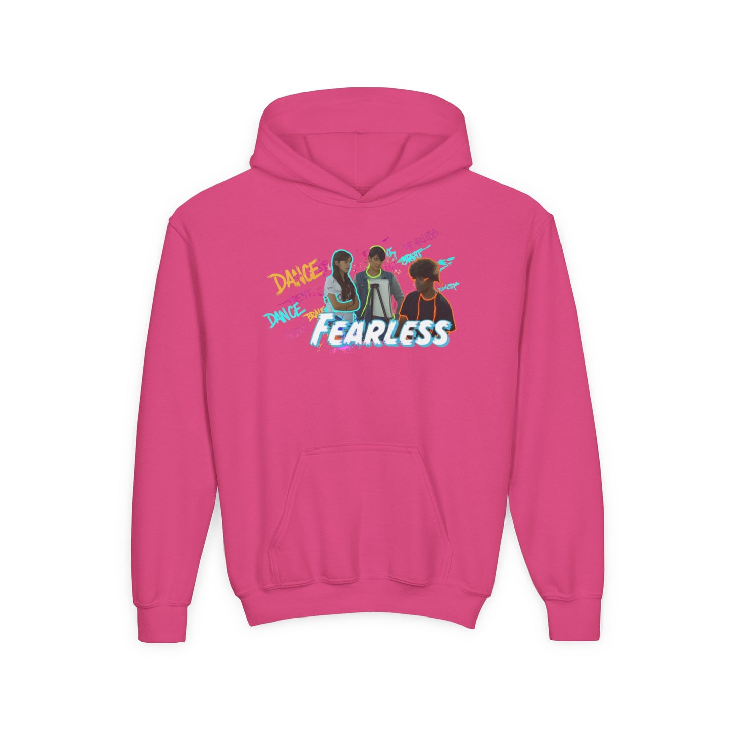 Youth Fearless Hoodie - Trendy Sweatshirt for Dance Enthusiasts, Perfect Gift for Kids, Cozy Layer, Birthday Present, Dance Team Gear