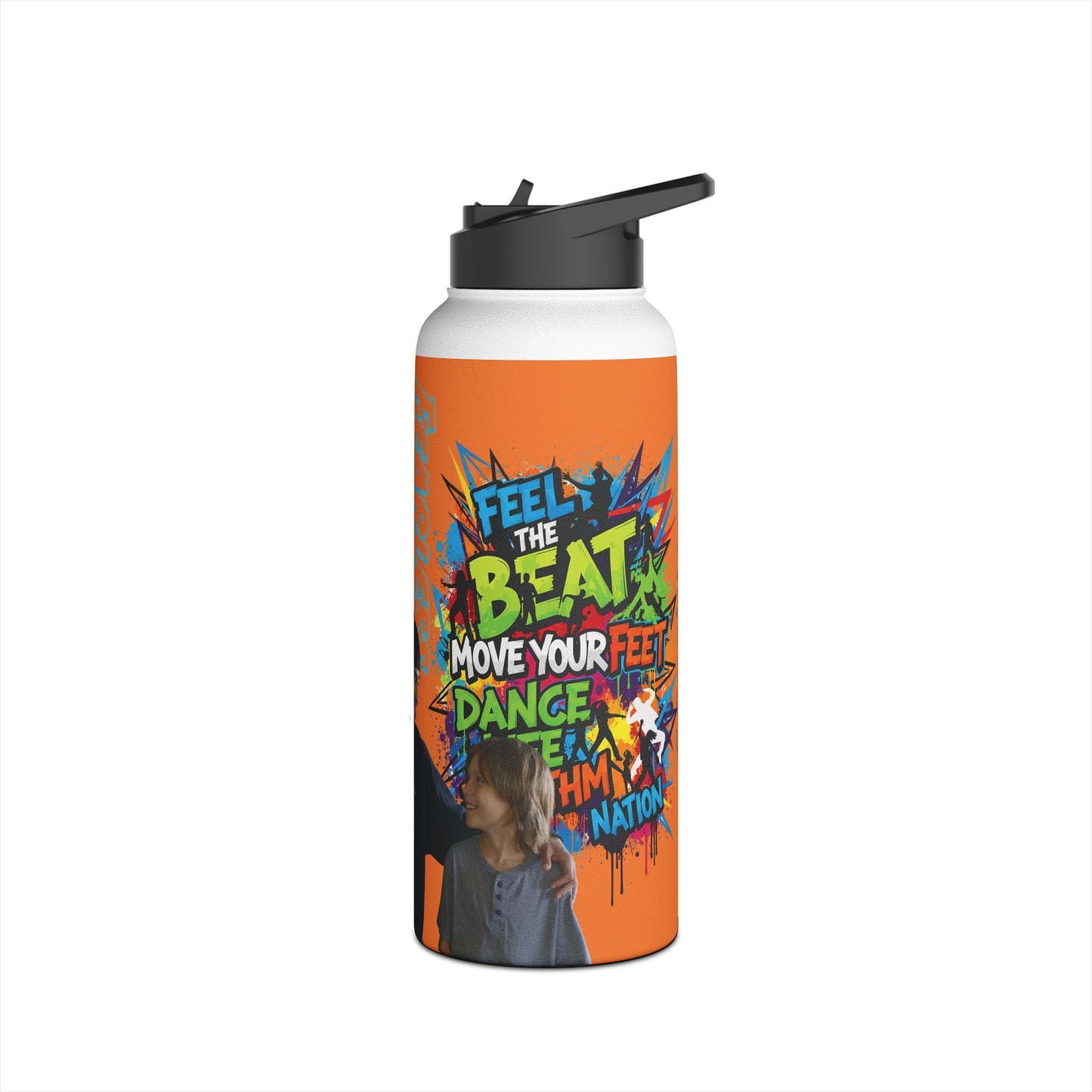 Fearless Stainless Steel Water Bottle - Featuring Alex, Mike, and Christian Motivational Drinkware for Fitness, Dance, Sports, Gym, Kids, and More