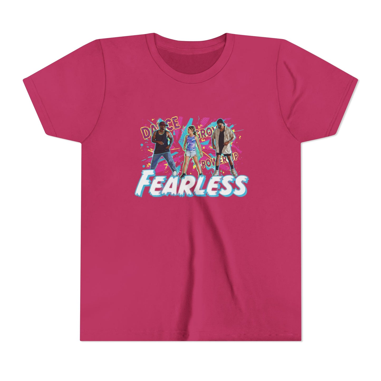 Ferless Empowerment Youth Tee, Girls Short Sleeve Shirt, Stylish Kid's Top, Inspiring Graphic Tee, Gift for Young Activists