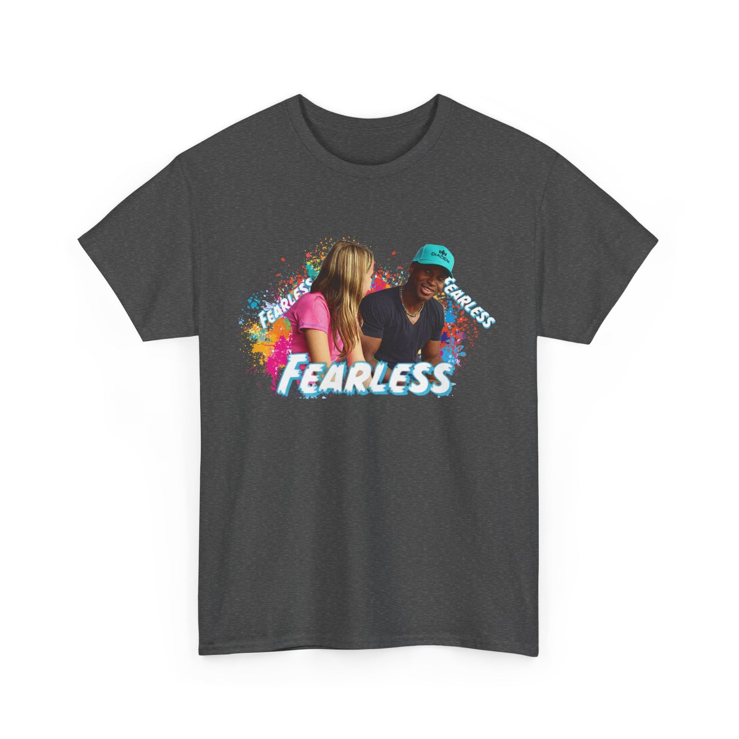 Fearless Unisex Heavy Cotton Tee, Bold Graphic Tee, Casual Wear, Gift for Friends, Motivational Shirt, Everyday Essentials