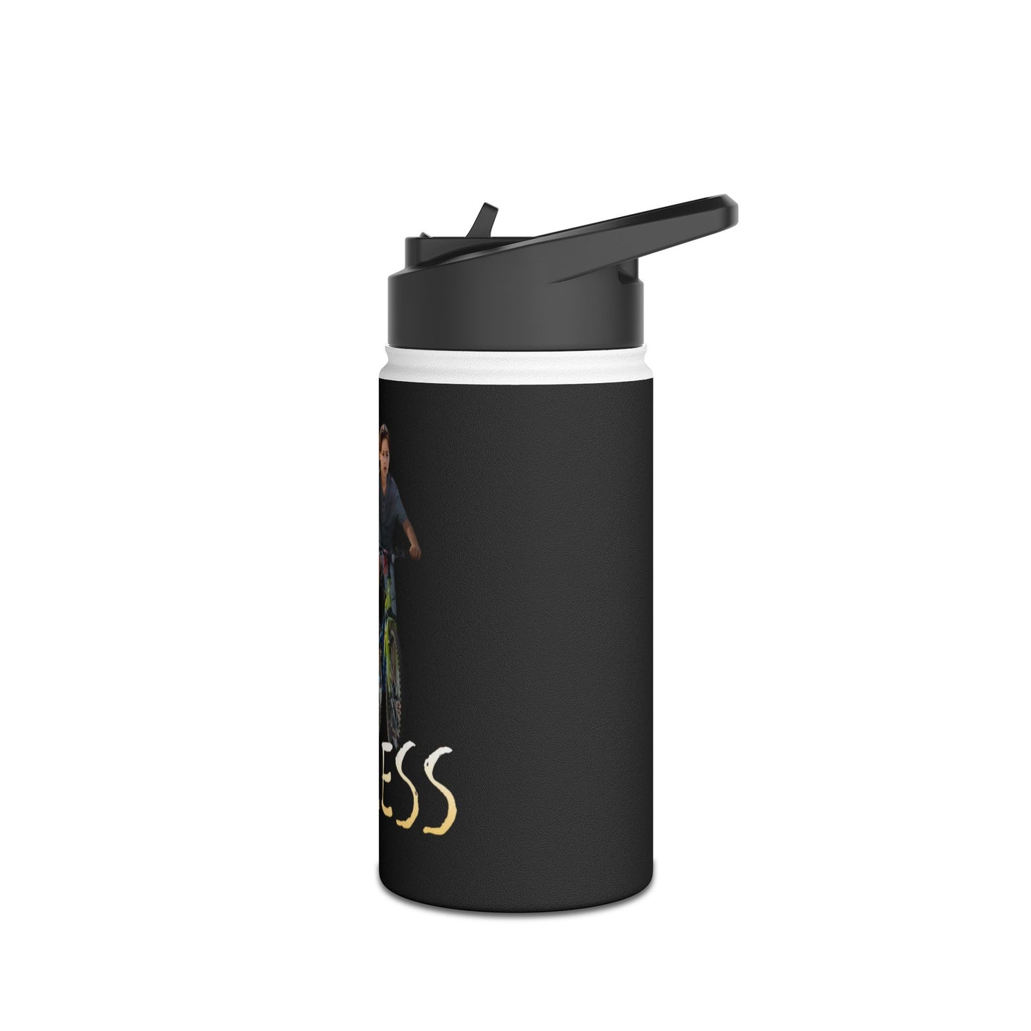 Fearless Stainless Steel Water Bottle, Featuring Mike and Alex