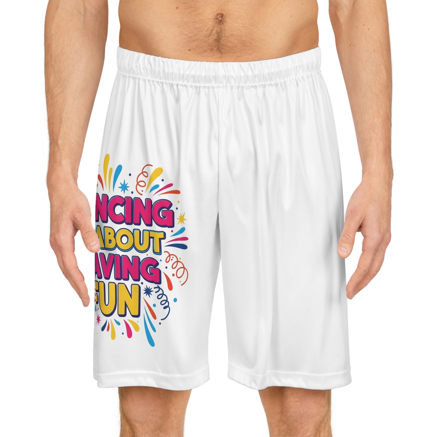 Fun-Themed Basketball Shorts, Dance Gear, Casual Workout Wear, Stylish Sports Shorts, Summer Activewear, Gift for Dancers