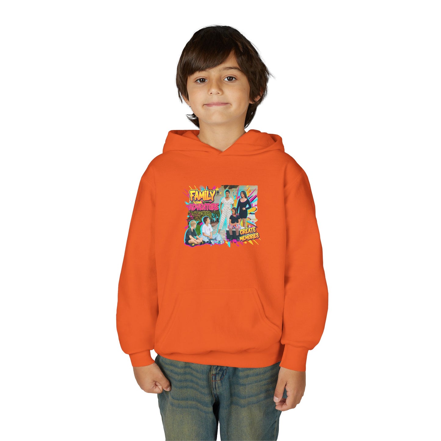 Fearless Family Fun Youth Sweatshirt | Cozy Gift for Kids | Family Gatherings | Trendy Fashion | Cool Kids Hoodie | Inspirational Apparel