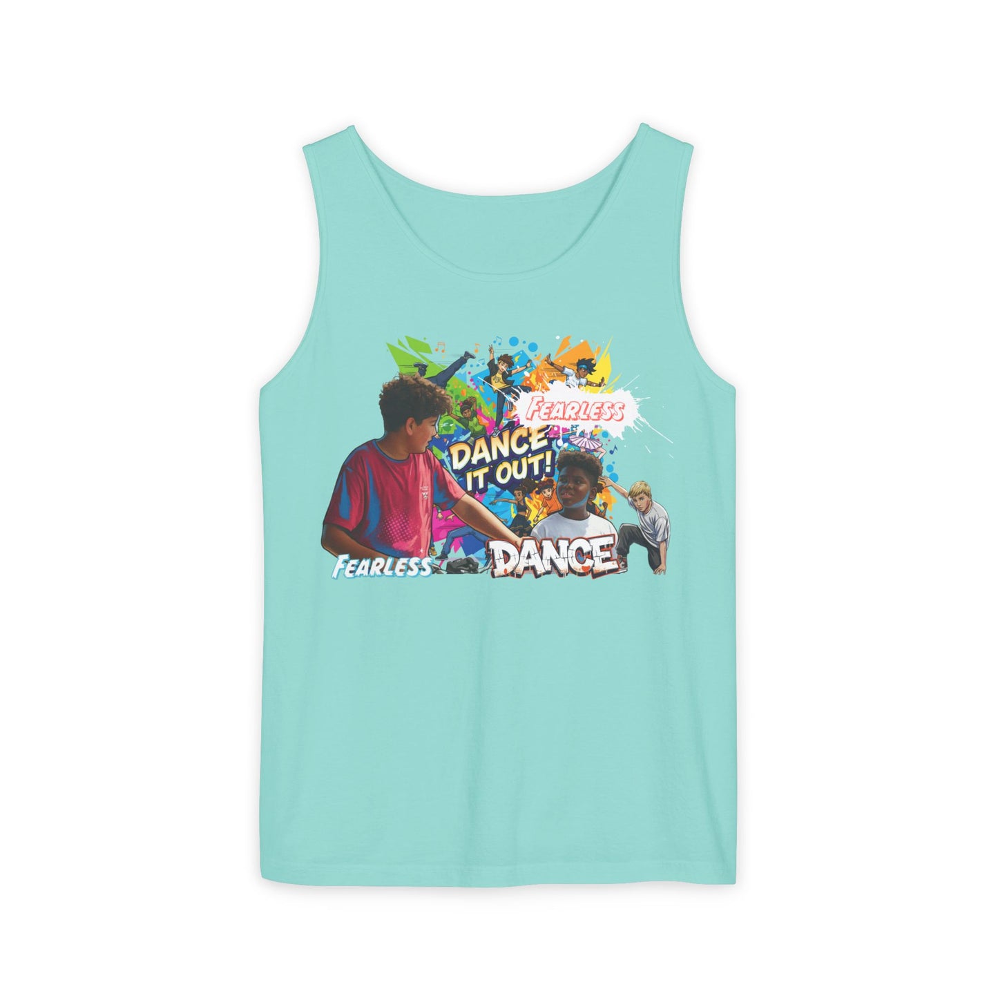 Fearless Dance Tank Top, Unisex Summer Shirt, Dance Workout Apparel, Fitness Top, Dance Party Shirt