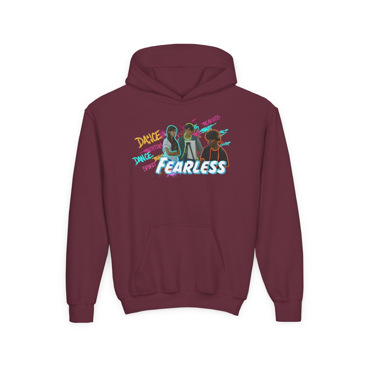 Youth Fearless Hoodie - Trendy Sweatshirt for Dance Enthusiasts, Perfect Gift for Kids, Cozy Layer, Birthday Present, Dance Team Gear