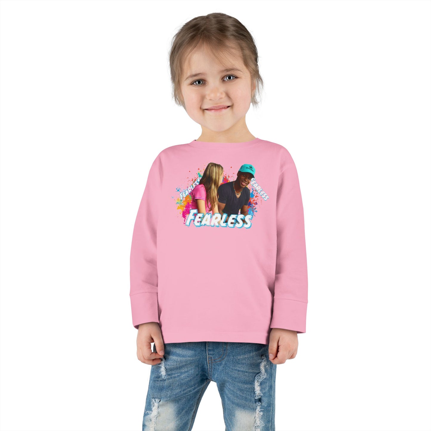 Colorful Toddler Long Sleeve Tee - Perfect for Playdates, Birthdays, Gender Neutral, Everyday Wear, Gift for Kids
