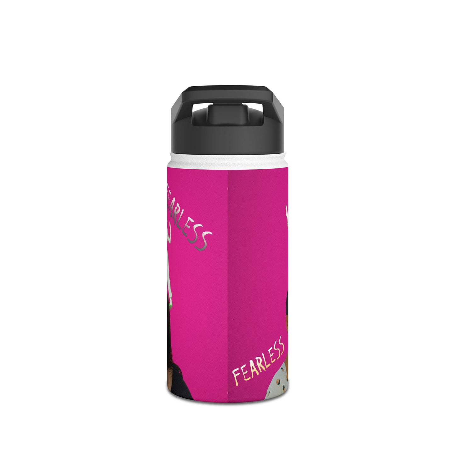 Fearless Stainless Steel Water Bottle, Empowerment Gift, Motivational Drinkware, Workout Hydration, Eco-Friendly Water Bottle