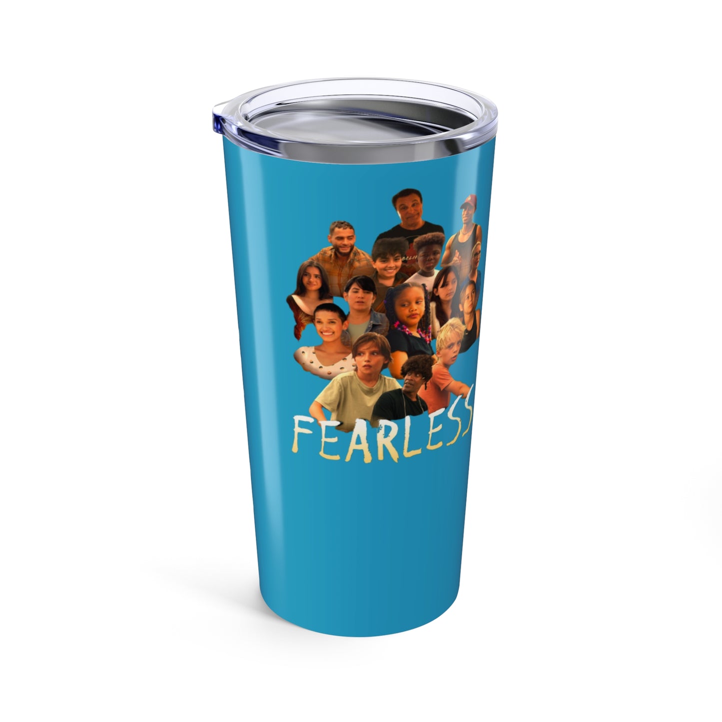 Fearless 20oz Tumbler, Inspiring Travel Mug for Adventurers, Motivational Drinkware, Perfect Gift for Women, Sports Enthusiasts