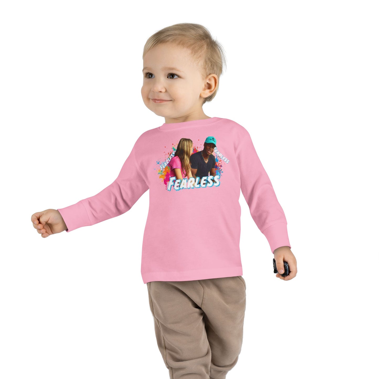 Colorful Toddler Long Sleeve Tee - Perfect for Playdates, Birthdays, Gender Neutral, Everyday Wear, Gift for Kids