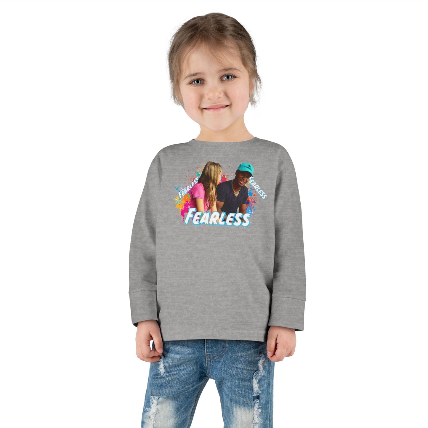 Colorful Toddler Long Sleeve Tee - Perfect for Playdates, Birthdays, Gender Neutral, Everyday Wear, Gift for Kids