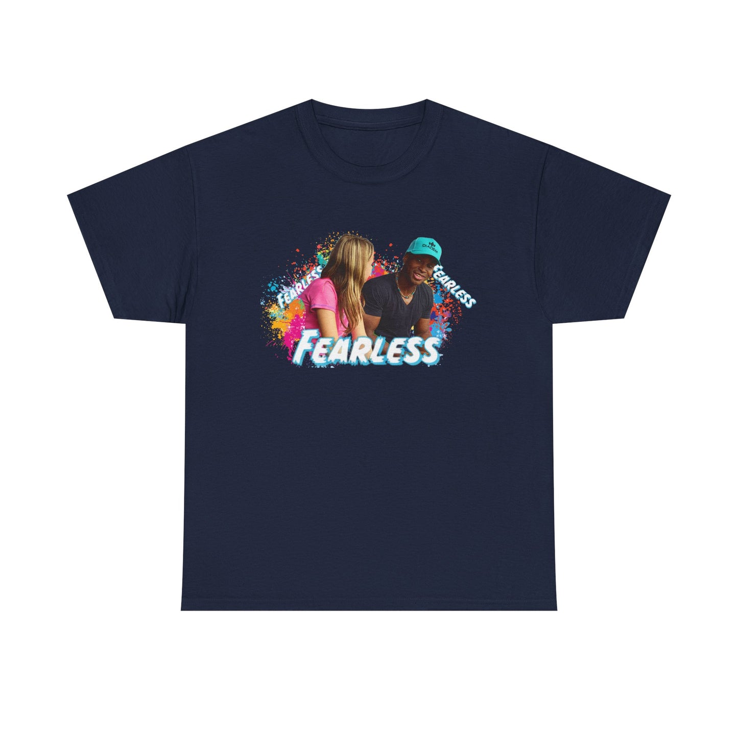 Fearless Unisex Heavy Cotton Tee, Bold Graphic Tee, Casual Wear, Gift for Friends, Motivational Shirt, Everyday Essentials