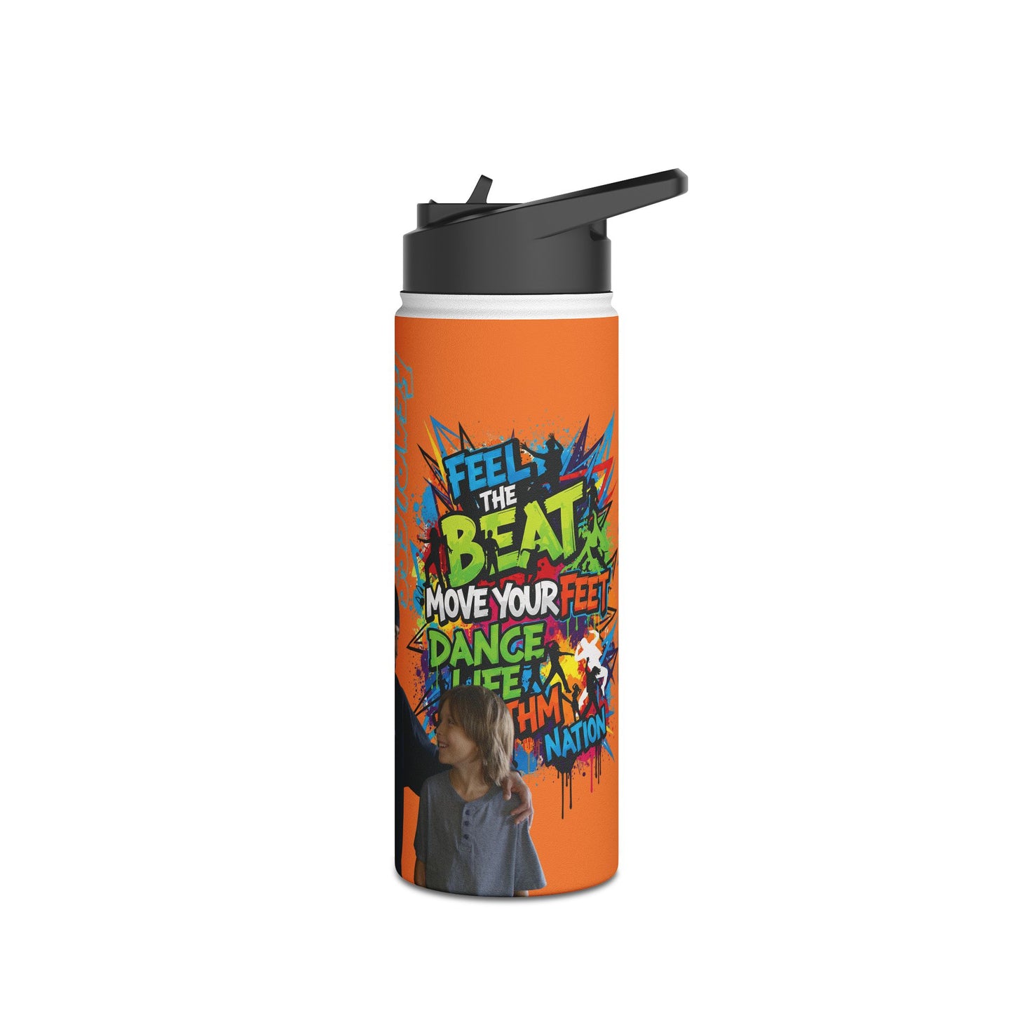 Fearless Stainless Steel Water Bottle - Featuring Alex, Mike, and Christian Motivational Drinkware for Fitness, Dance, Sports, Gym, Kids, and More