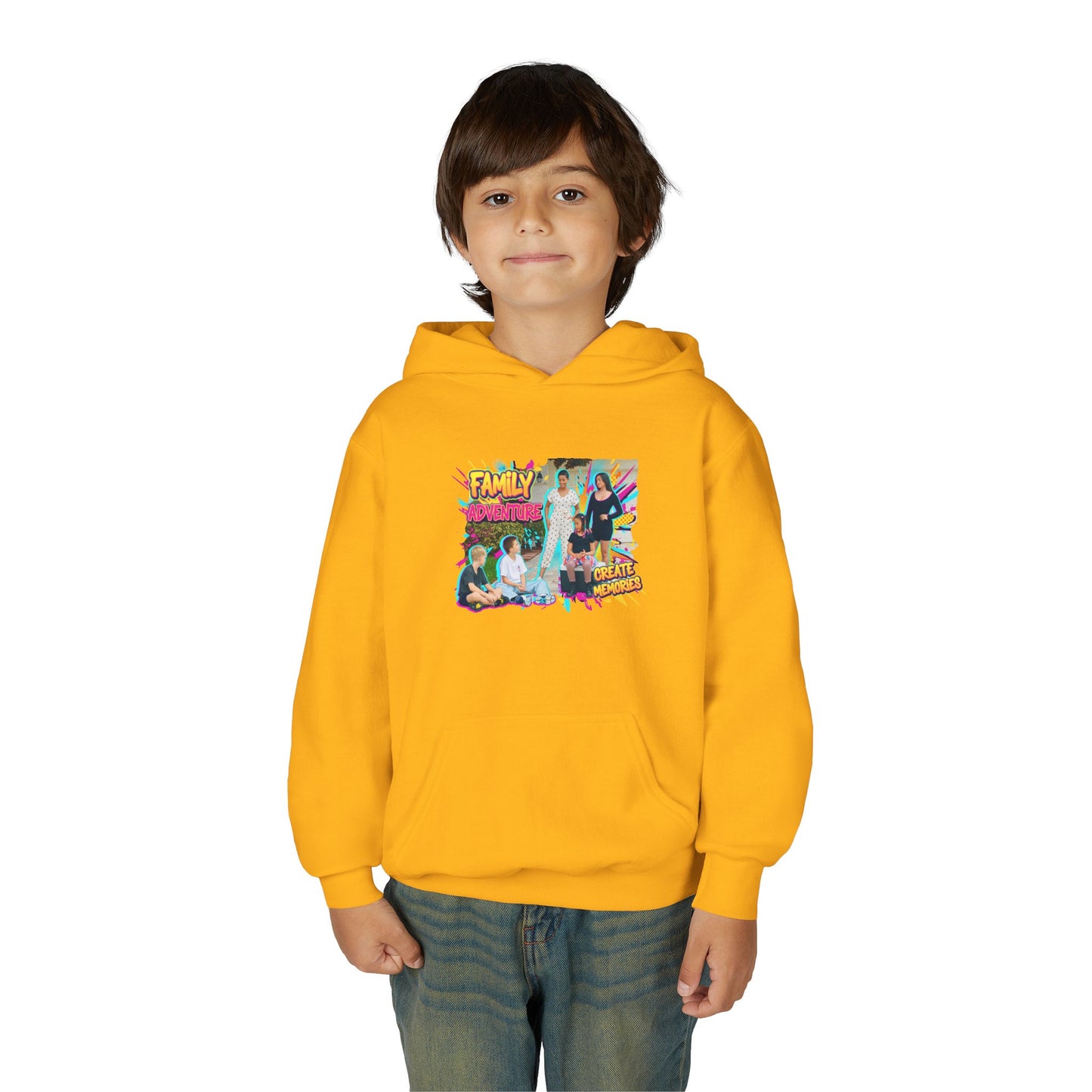 Fearless Family Fun Youth Sweatshirt | Cozy Gift for Kids | Family Gatherings | Trendy Fashion | Cool Kids Hoodie | Inspirational Apparel