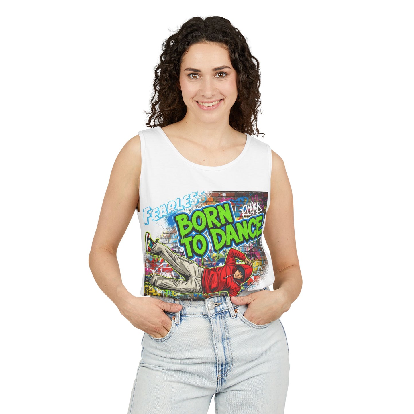 Born to Dance Unisex Tank Top - Fearless Graphic Dance Apparel, Summer Activewear, Gift for Dancers, Trendy Streetwear, Party Outfit