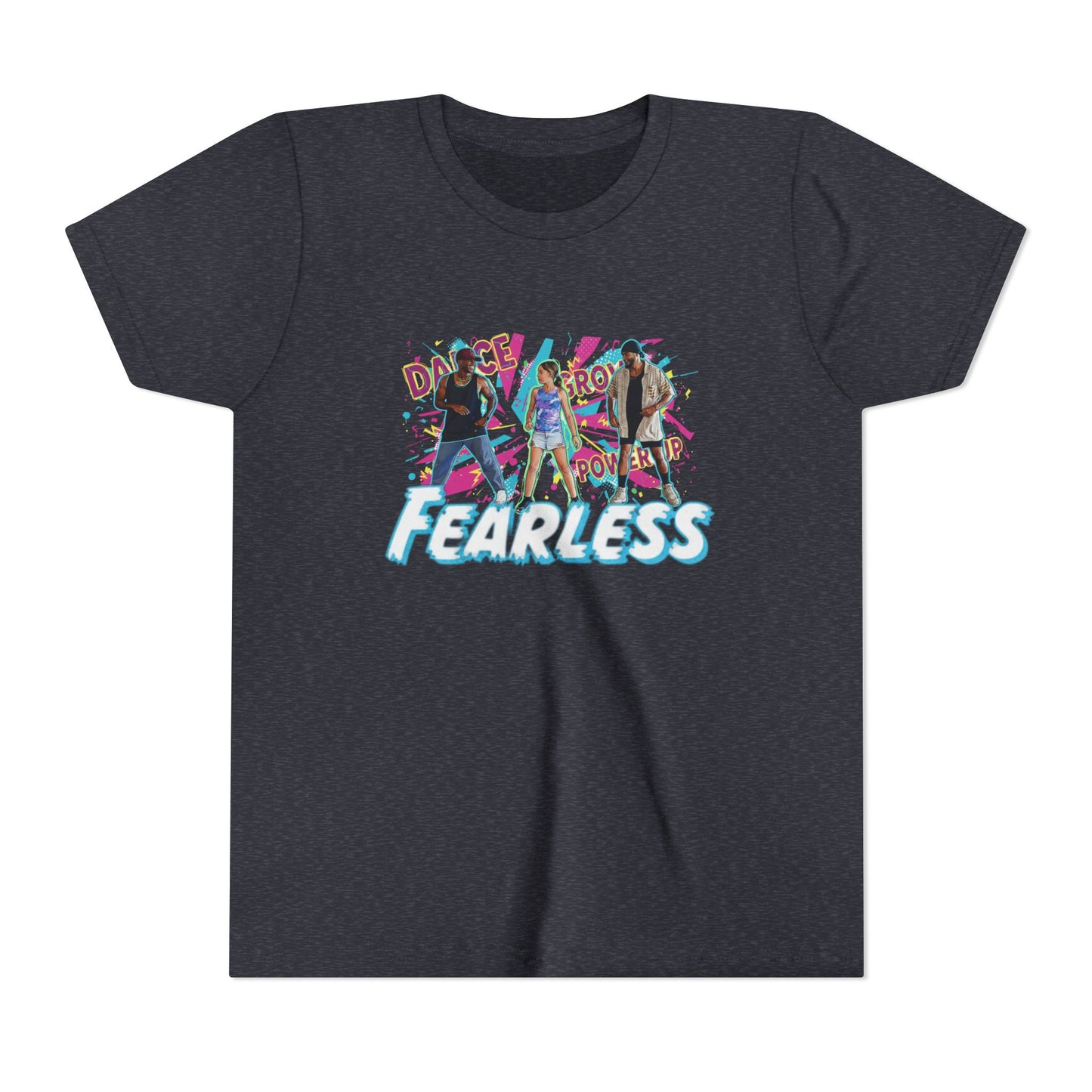 Ferless Empowerment Youth Tee, Girls Short Sleeve Shirt, Stylish Kid's Top, Inspiring Graphic Tee, Gift for Young Activists