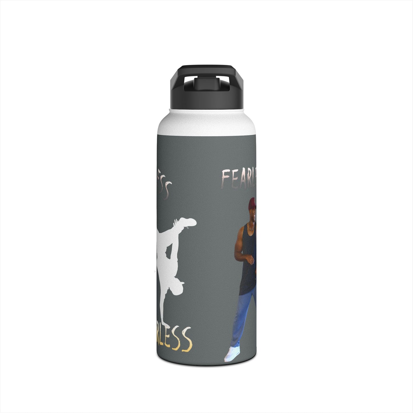 Colorful Dance Themed Stainless Steel Water Bottle, Hydration Gear,-Featuring Ekandem