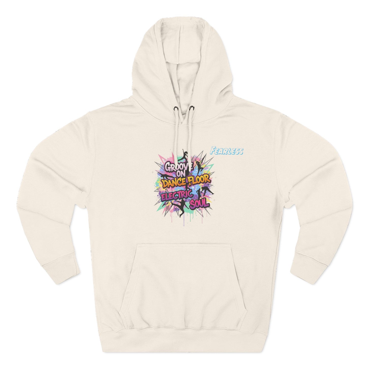 Groovy Dance Floor Fleece Hoodie, Unisex Casual Hoodie, Comfort Wear, Party Apparel, Gift for Dancers, Chill Nights Outfit