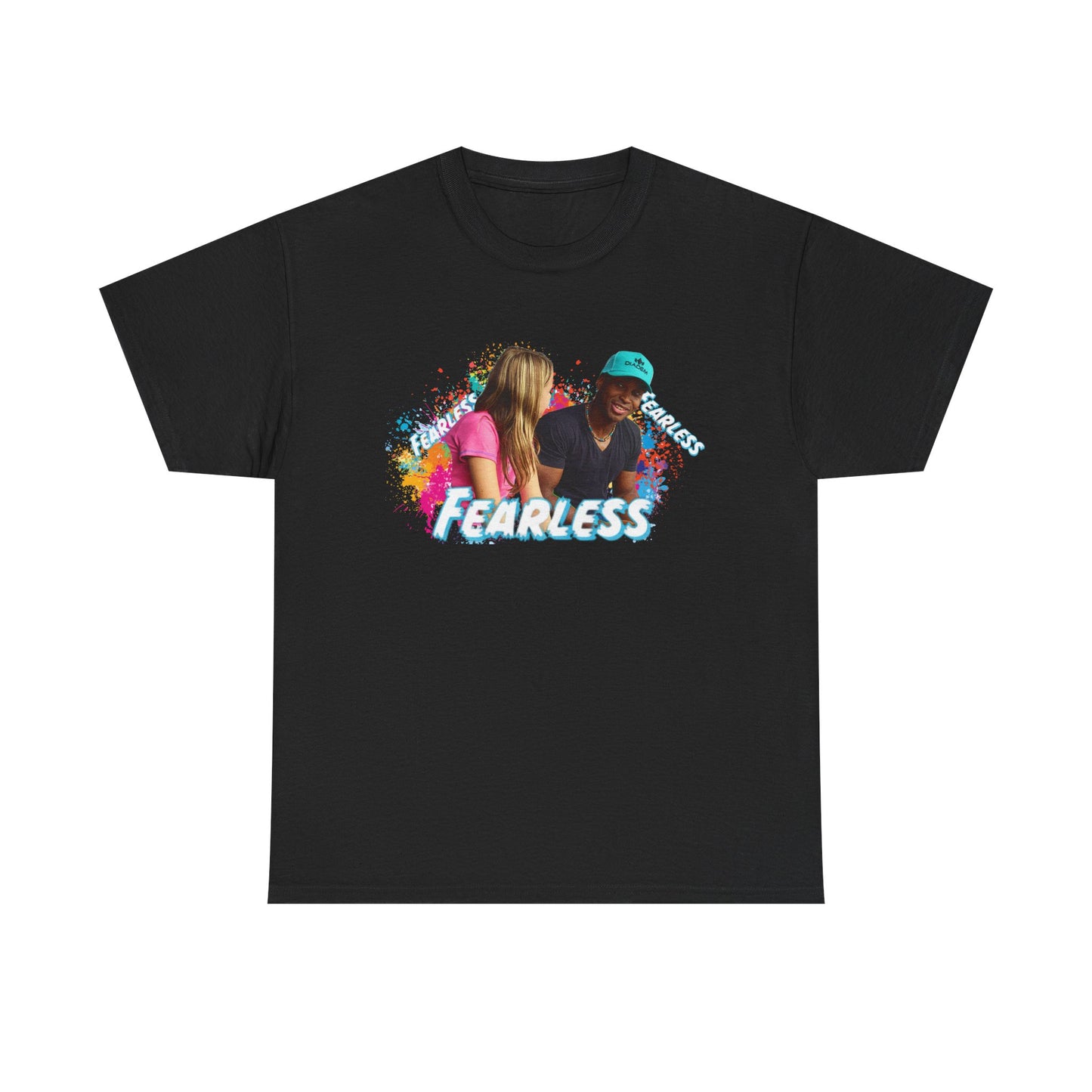 Fearless Unisex Heavy Cotton Tee, Bold Graphic Tee, Casual Wear, Gift for Friends, Motivational Shirt, Everyday Essentials