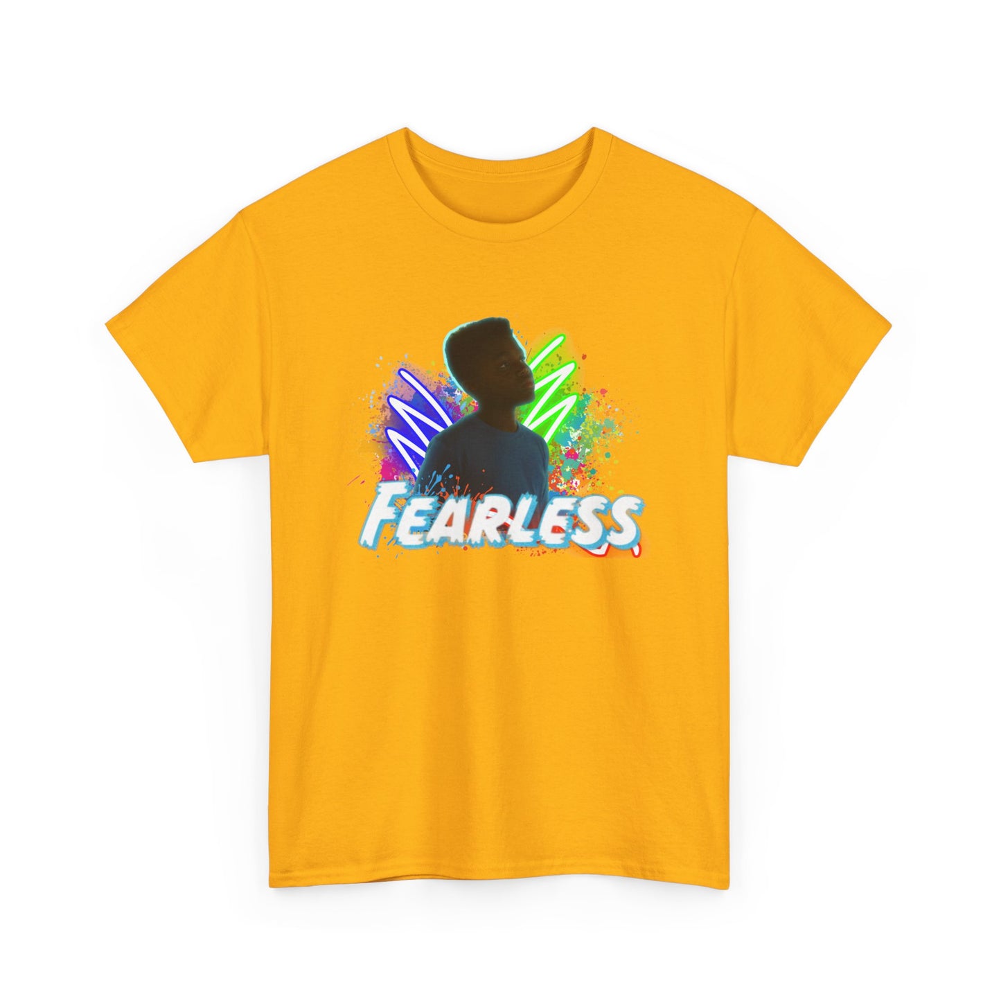 Fearless Unisex Heavy Cotton Tee - Motivational T-Shirt for Teens, Daily Wear, Gifts, Inspirational Clothing, Birthday Present