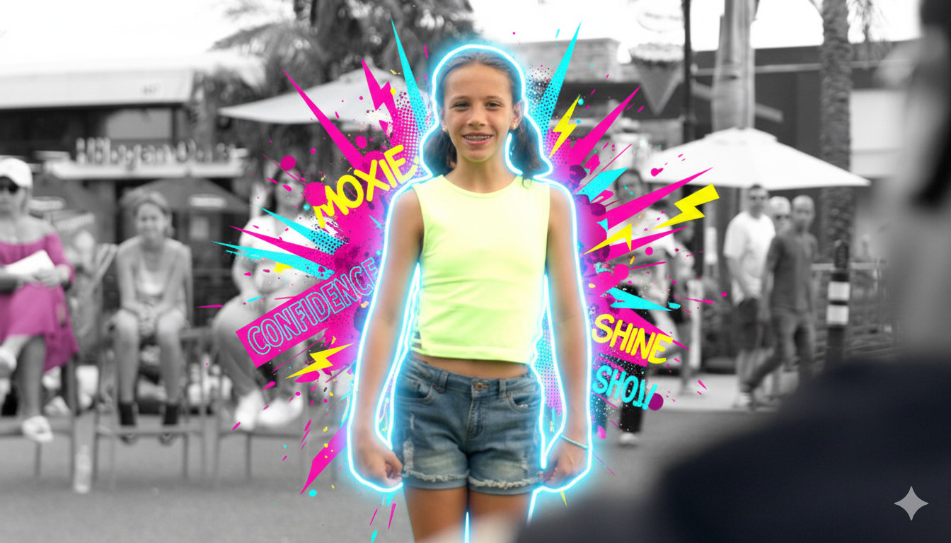 Fearless Youth Short Sleeve Tee, Kids Confidence Shirt, Empowerment Tee, Colorful Graphic T-Shirt, Inspirational Gift for Girls